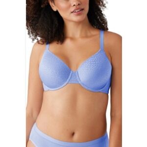 NWT Wacoal 34C Back Appeal Underwire Bra 853303 Periwinkle T Shirt 131825
